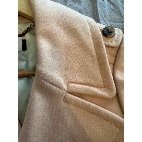 J Crew Wool Double Breasted Harbor Peacoat Jacket Size 8 Blush Pink 17849 - Picture 6 of 15